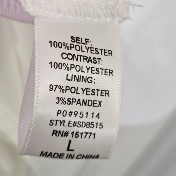 LE LIS Western Vogue White Sweetheart Neckline Fit&Flare Mini Dress,Large,NWT - Picture 15 of 16